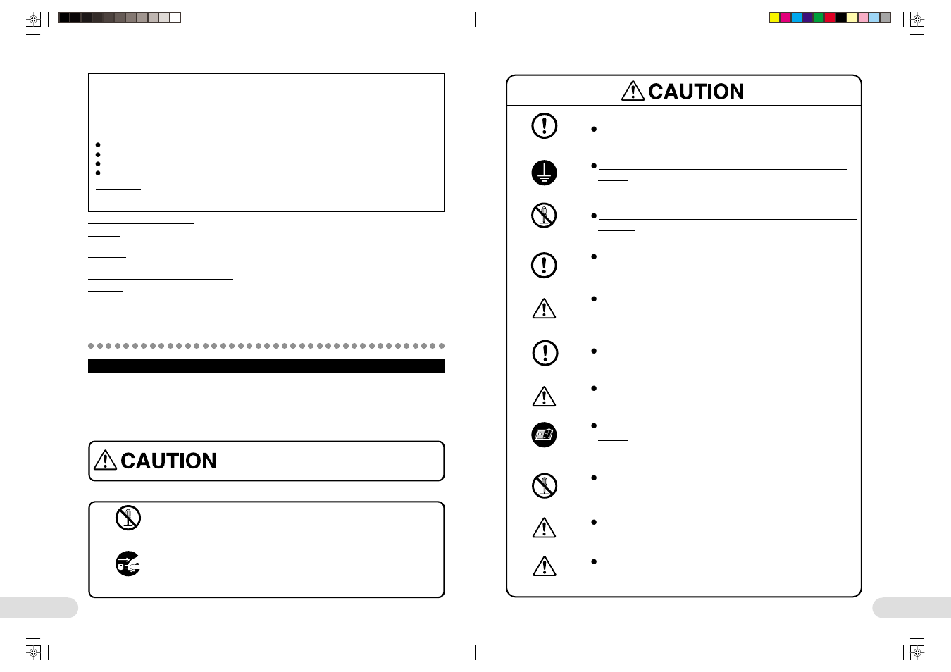 Safety precautions | Barco 1280 User Manual | Page 6 / 26