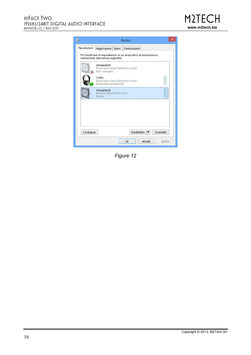 M2tech | M2TECH hiFace Two User Manual | Page 16 / 31