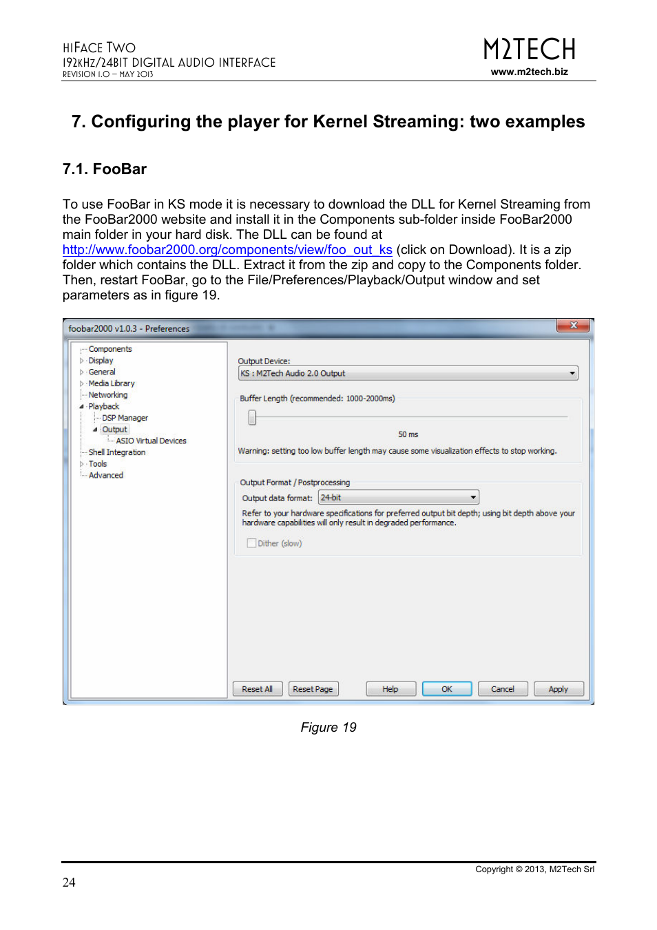 M2tech | M2TECH hiFace Two User Manual | Page 24 / 31