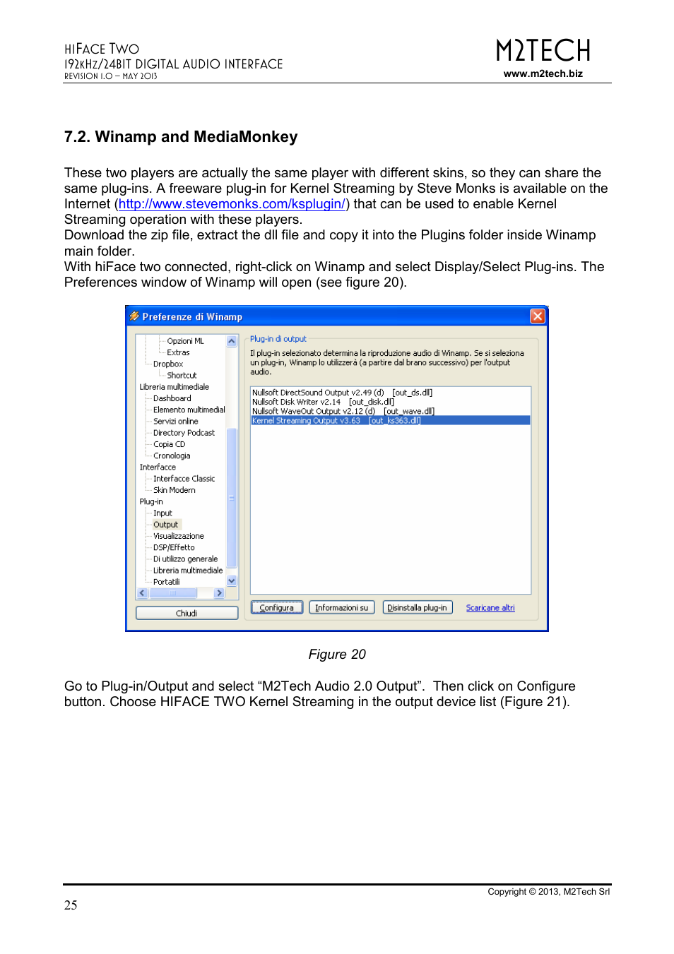 M2tech | M2TECH hiFace Two User Manual | Page 25 / 31