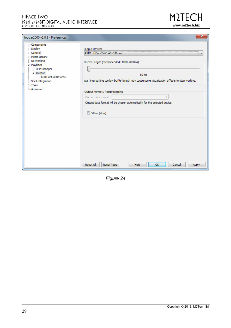 M2tech | M2TECH hiFace Two User Manual | Page 29 / 31