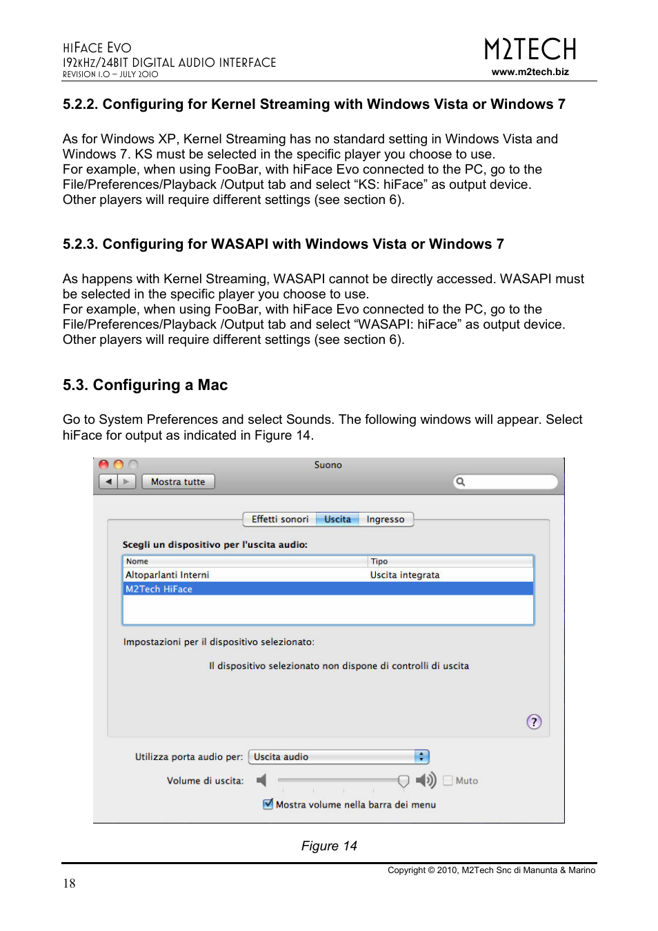 M2tech | M2TECH hiFace Evo User Manual | Page 18 / 23