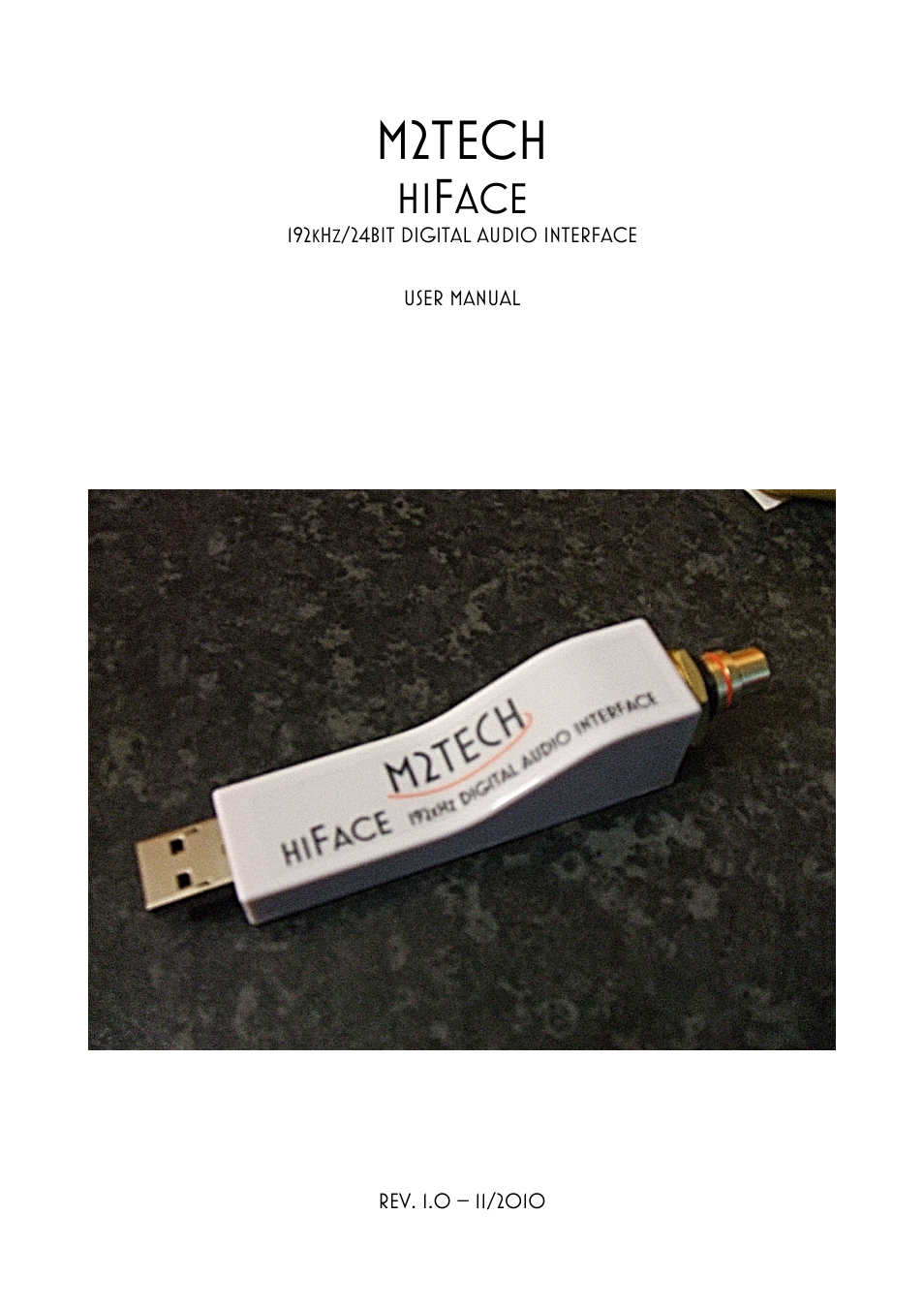 M2TECH hiFace User Manual | 22 pages