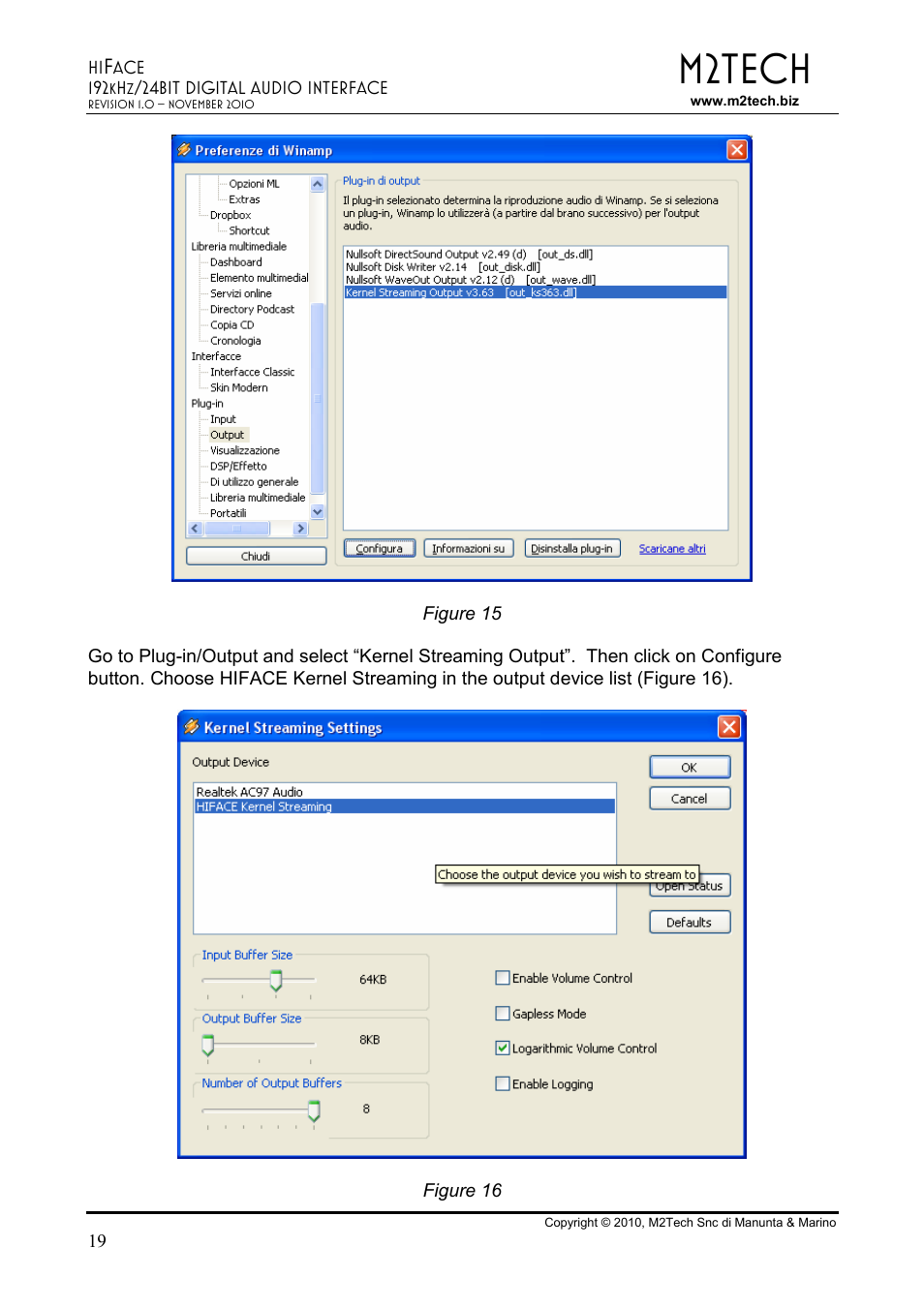 M2tech | M2TECH hiFace User Manual | Page 19 / 22