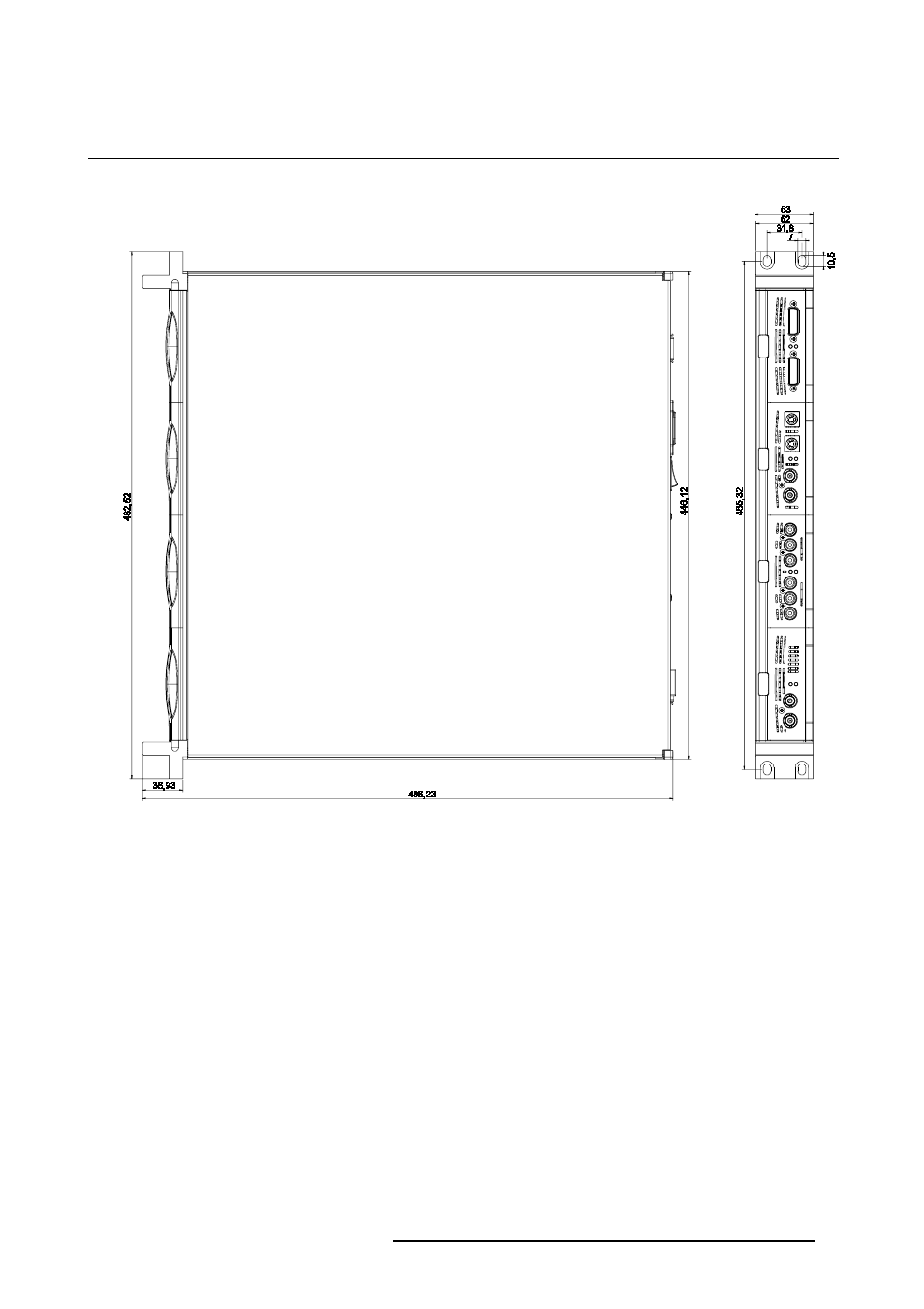 4 dimensions of the d320pl digitizer, 4dimensions of the d320pl digitizer | Barco D320PL User Manual | Page 13 / 39