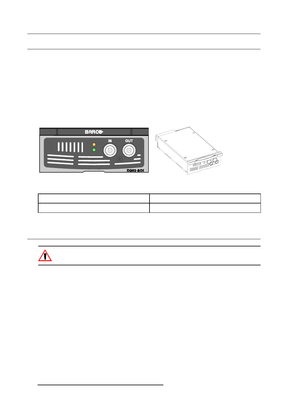 2 sdi input module, 3 hdsdi input module, 2sdi input module | 16 4.3hdsdi input module, Sdi input module, Hdsdi input module | Barco D320PL User Manual | Page 20 / 39