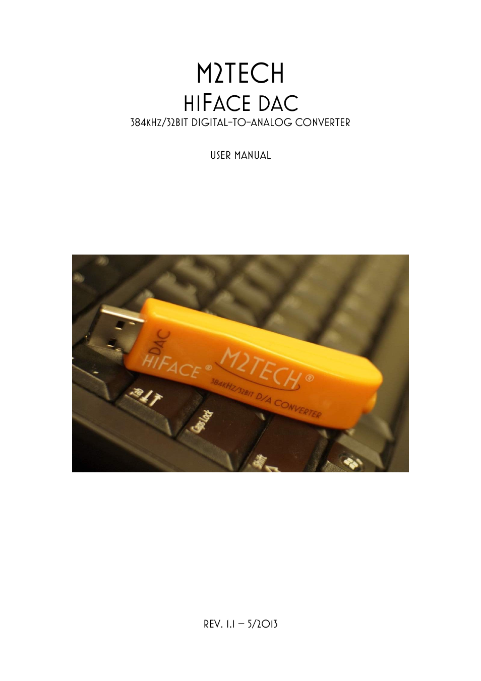 M2TECH hiFace Dac User Manual | 32 pages