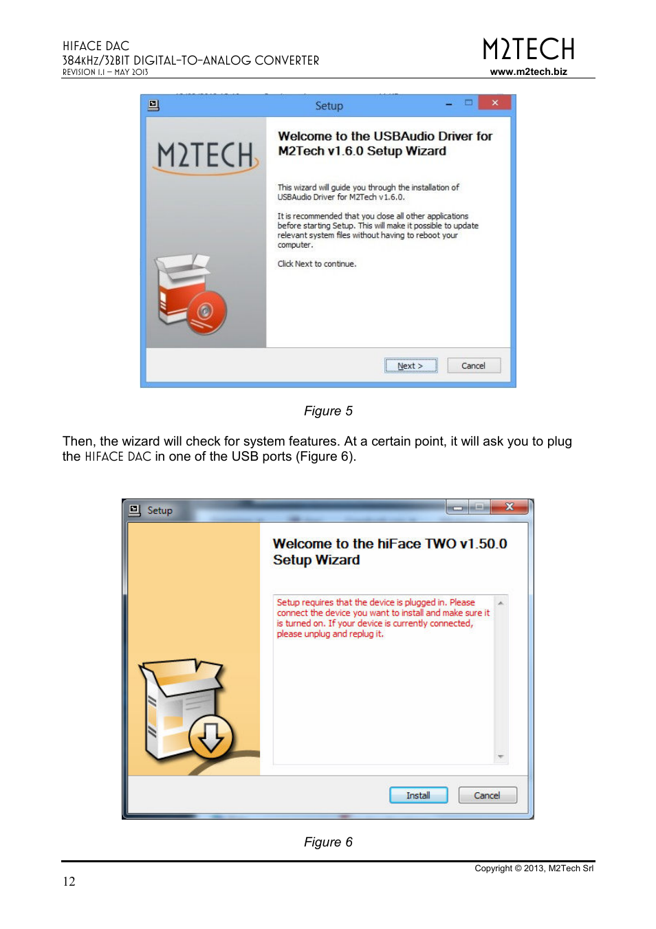 M2tech | M2TECH hiFace Dac User Manual | Page 12 / 32