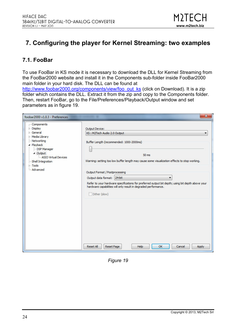 M2tech | M2TECH hiFace Dac User Manual | Page 24 / 32