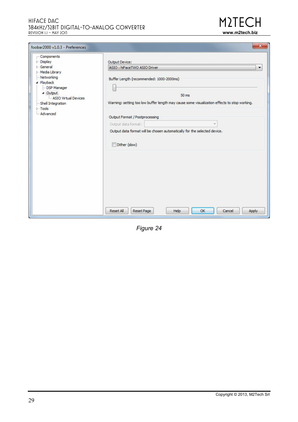 M2tech | M2TECH hiFace Dac User Manual | Page 29 / 32