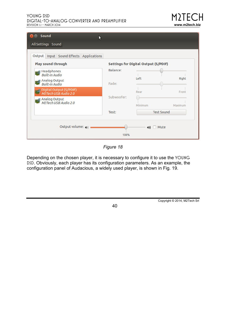 M2tech | M2TECH Young DSD User Manual | Page 40 / 88