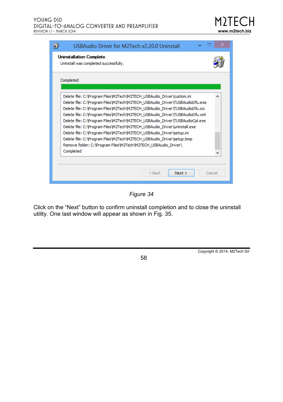 M2tech | M2TECH Young DSD User Manual | Page 58 / 88