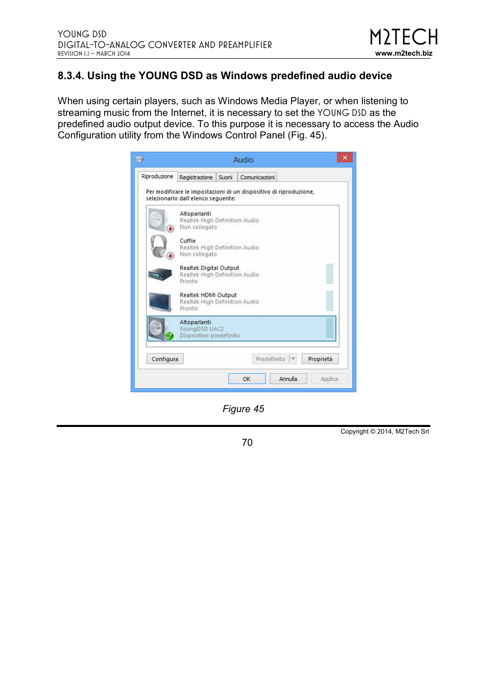 M2tech | M2TECH Young DSD User Manual | Page 70 / 88