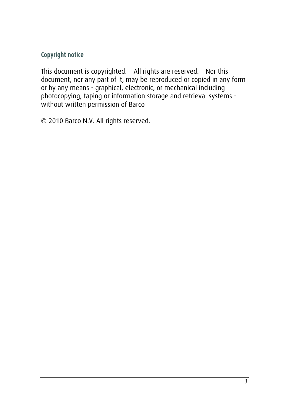 Barco MDRC-2124 User Manual | Page 3 / 48