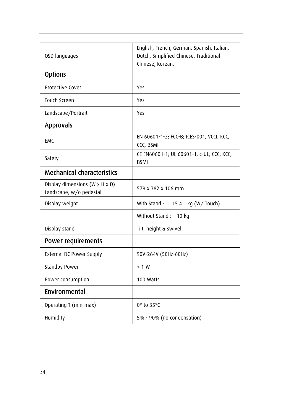 Barco MDRC-2124 User Manual | Page 34 / 48