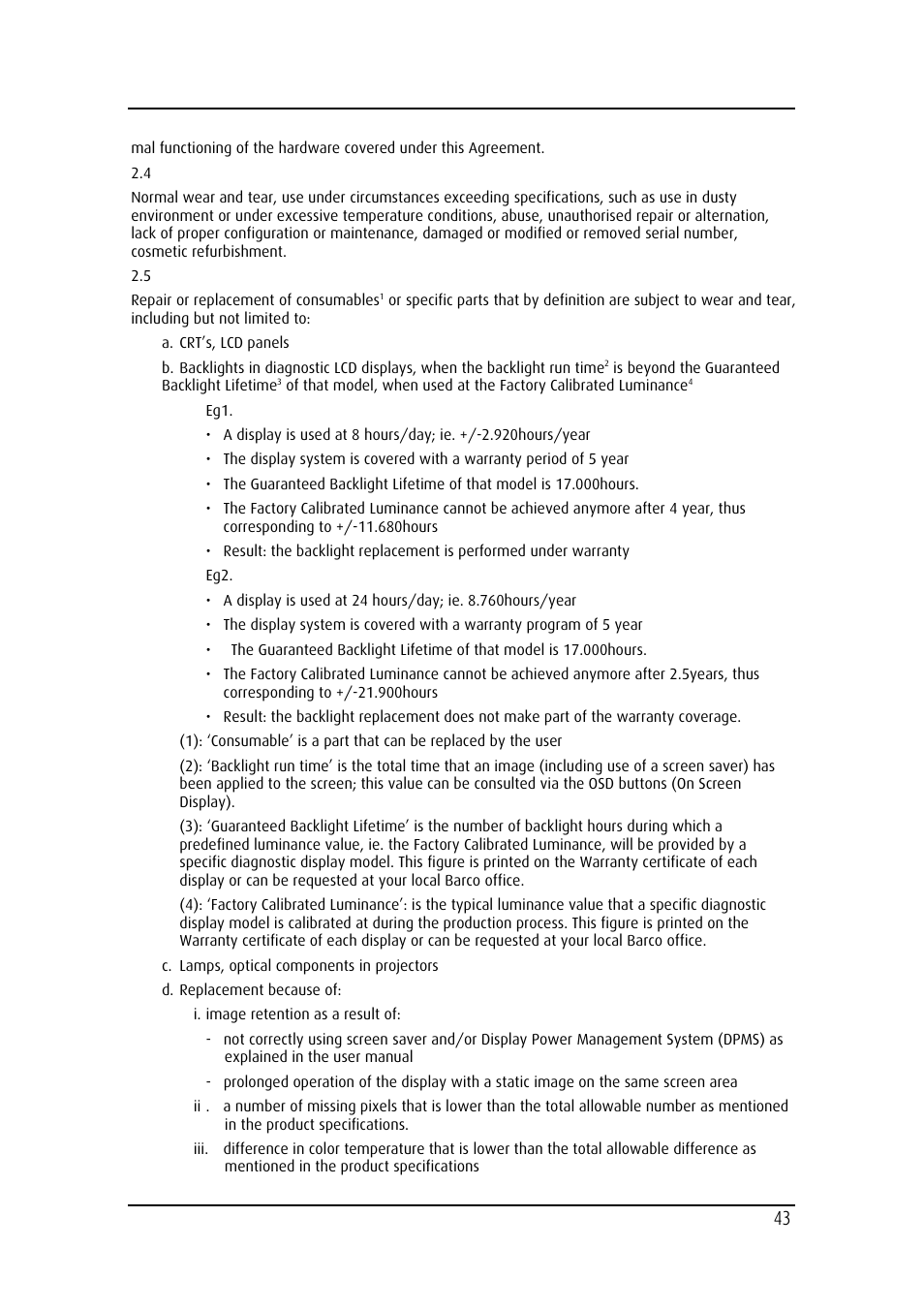 Barco MDRC-2124 User Manual | Page 43 / 48