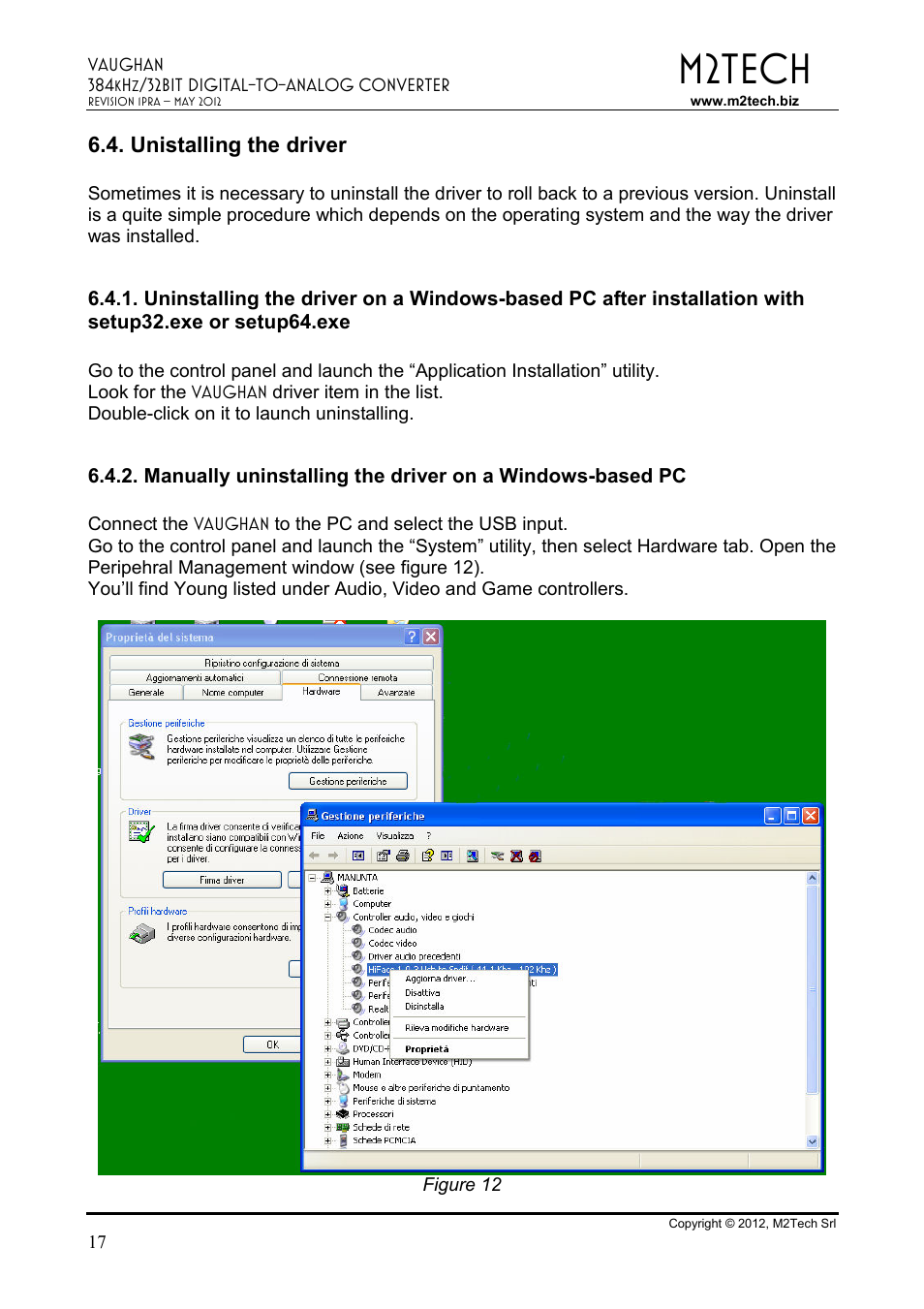 M2tech | M2TECH Vaughan User Manual | Page 17 / 33