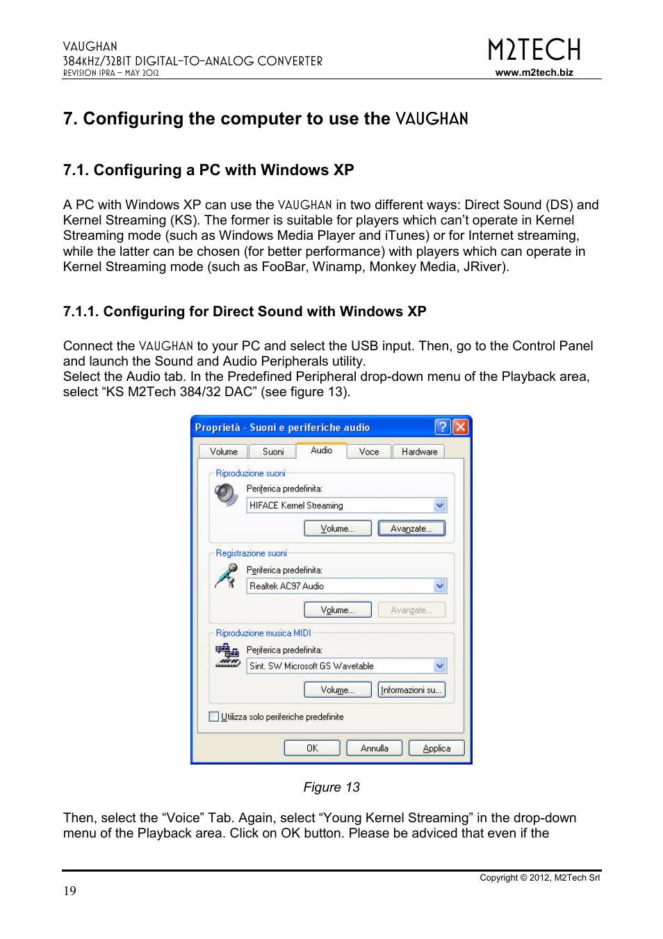 M2tech | M2TECH Vaughan User Manual | Page 19 / 33