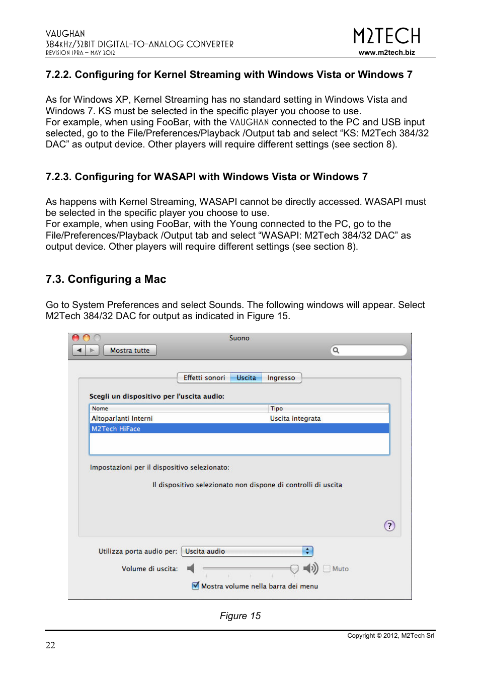 M2tech | M2TECH Vaughan User Manual | Page 22 / 33