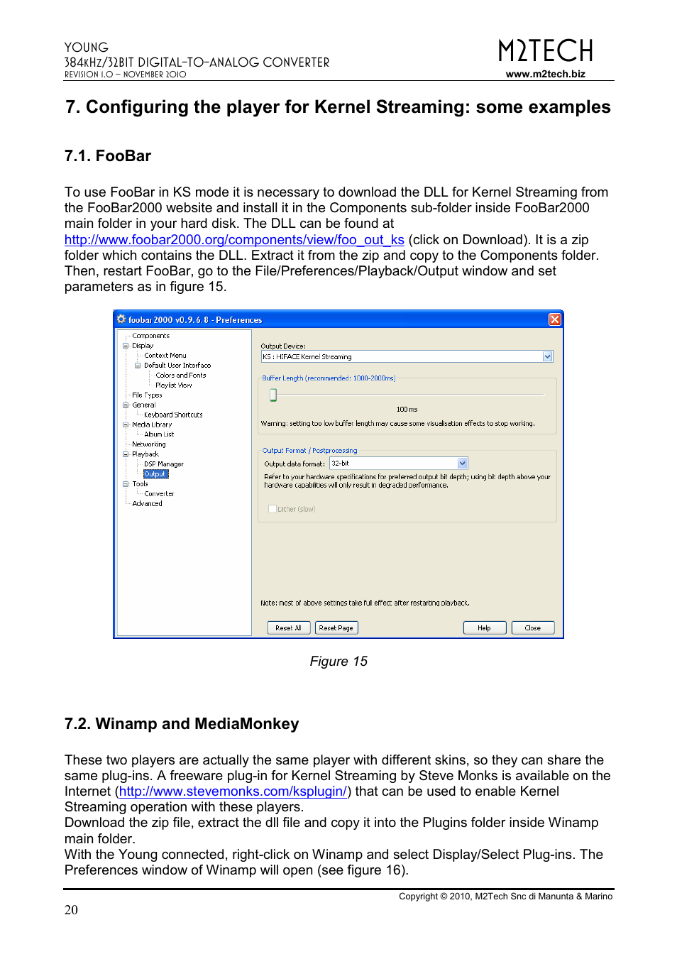M2tech | M2TECH Young User Manual | Page 20 / 24