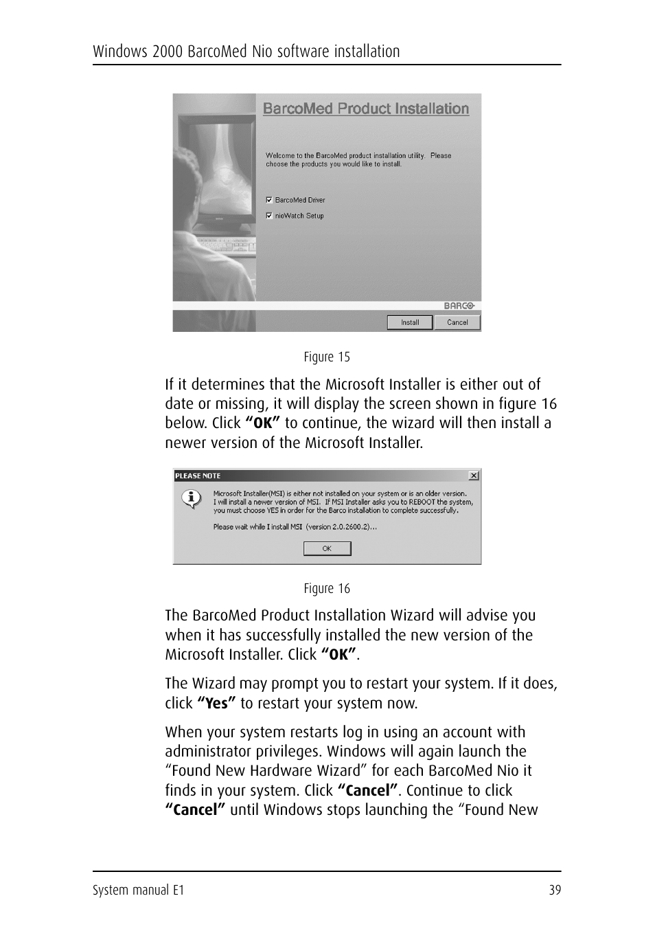 Barco E1 User Manual | Page 38 / 124