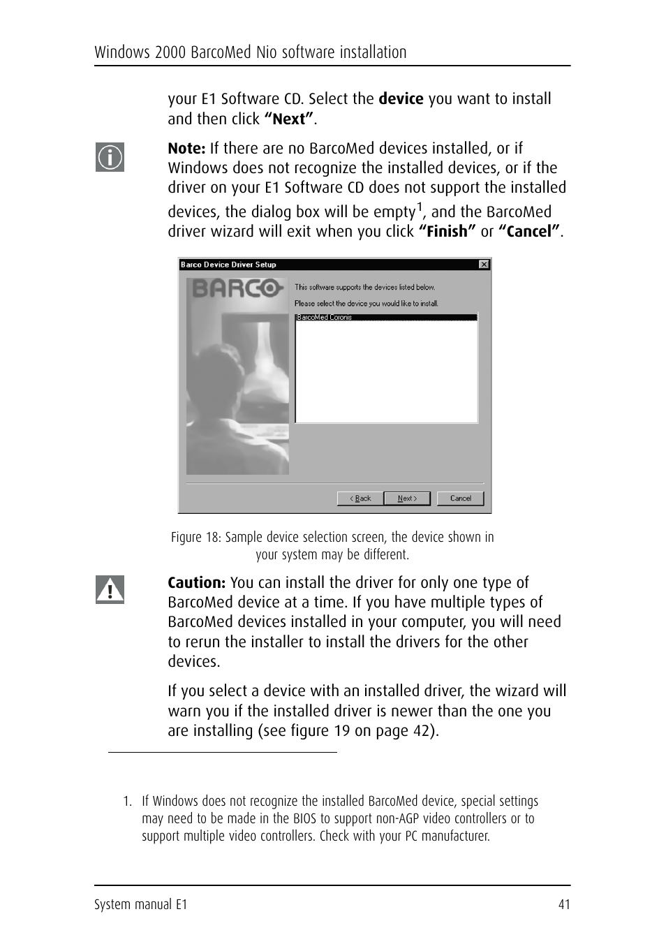Barco E1 User Manual | Page 40 / 124