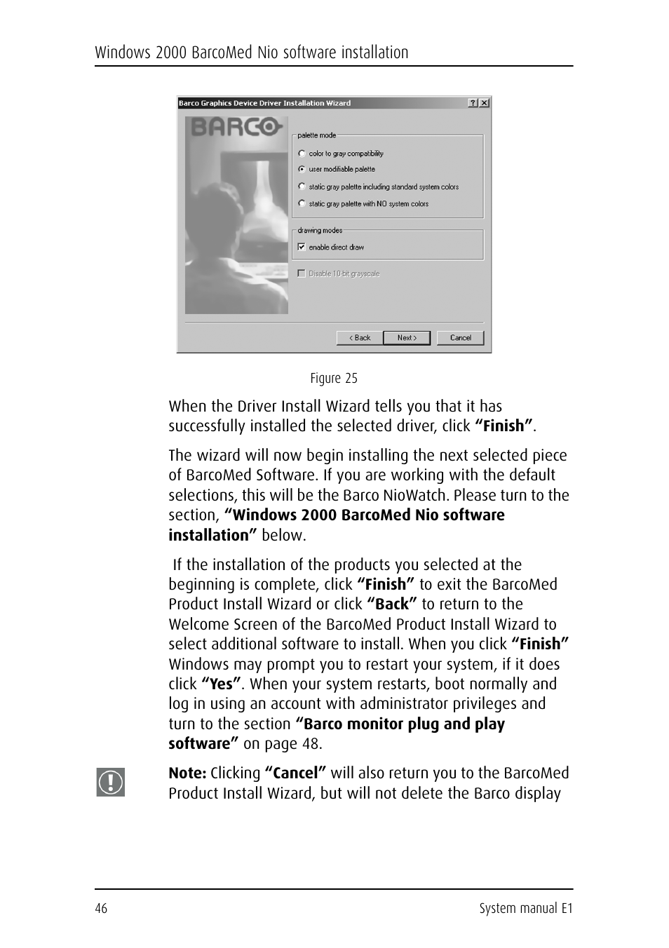 Barco E1 User Manual | Page 45 / 124