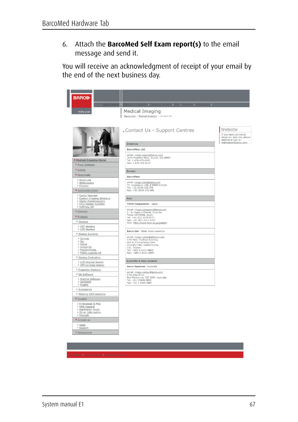 Barco E1 User Manual | Page 66 / 124