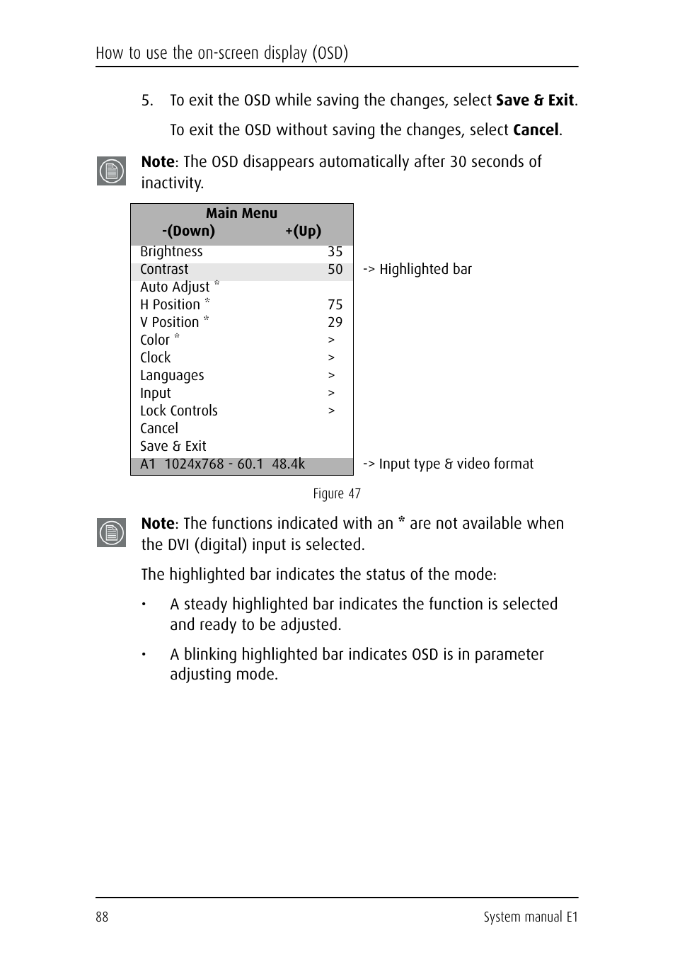 Barco E1 User Manual | Page 87 / 124