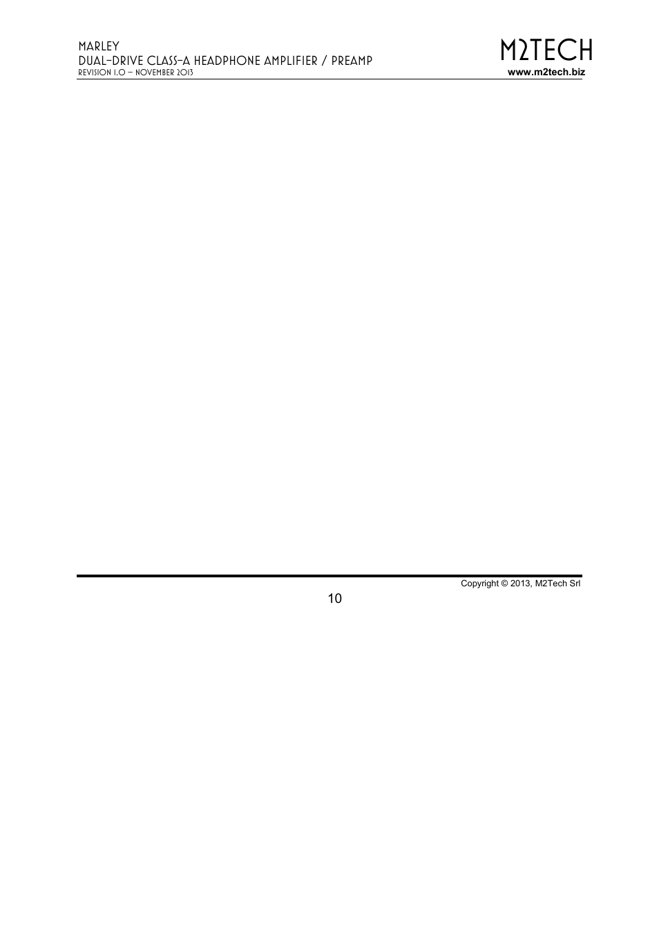 M2tech | M2TECH Marley User Manual | Page 10 / 32