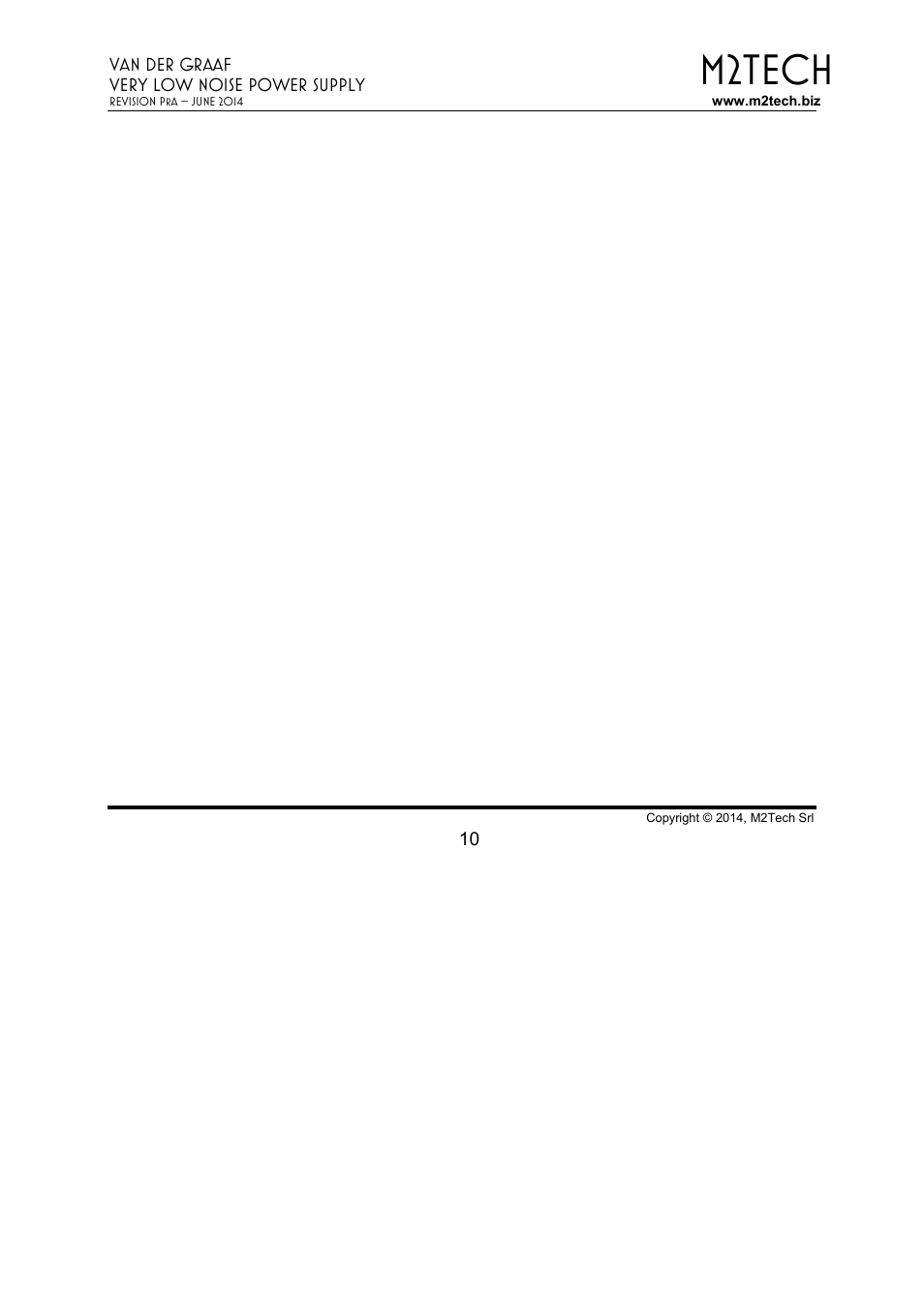 M2tech | M2TECH Van der Graaf User Manual | Page 10 / 22