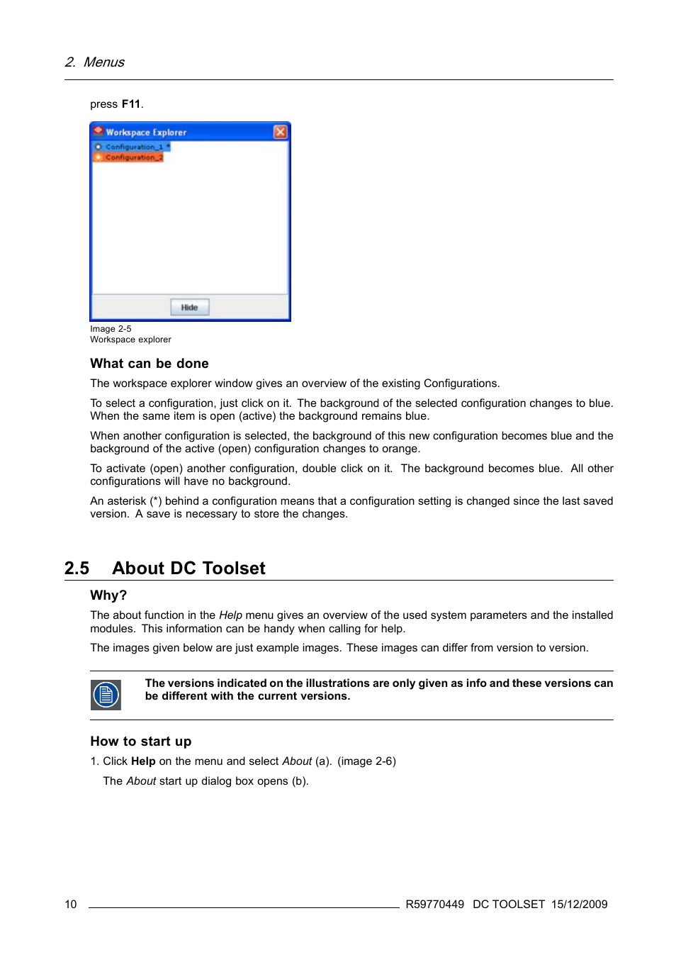 5 about dc toolset, About dc toolset | Barco R59770449/01 User Manual | Page 14 / 79