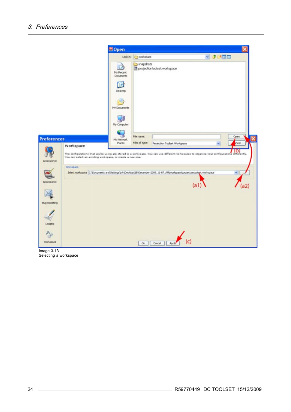 Preferences | Barco R59770449/01 User Manual | Page 28 / 79