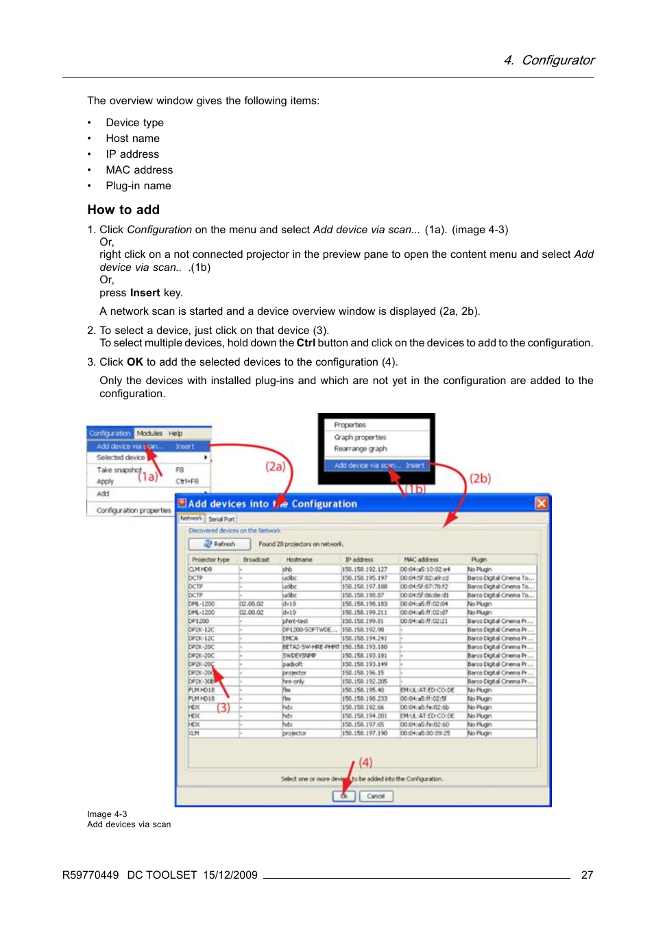 Configurator, How to add | Barco R59770449/01 User Manual | Page 31 / 79