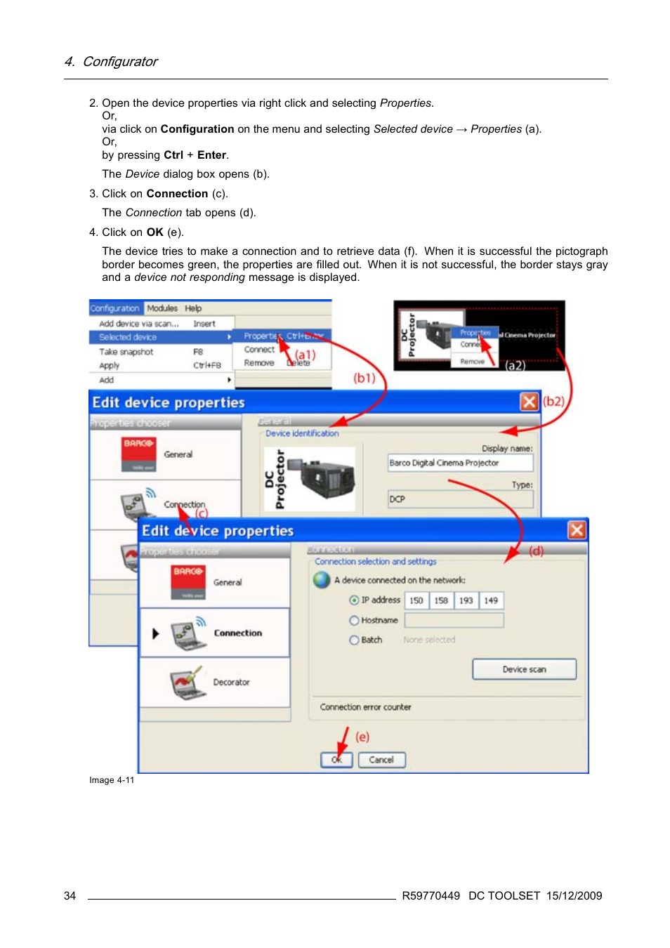 Configurator | Barco R59770449/01 User Manual | Page 38 / 79