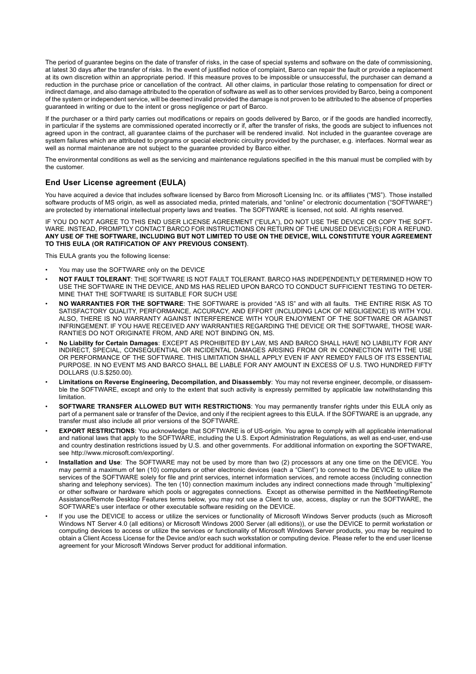 Barco ICON H250/400 R9010510 User Manual | Page 4 / 154