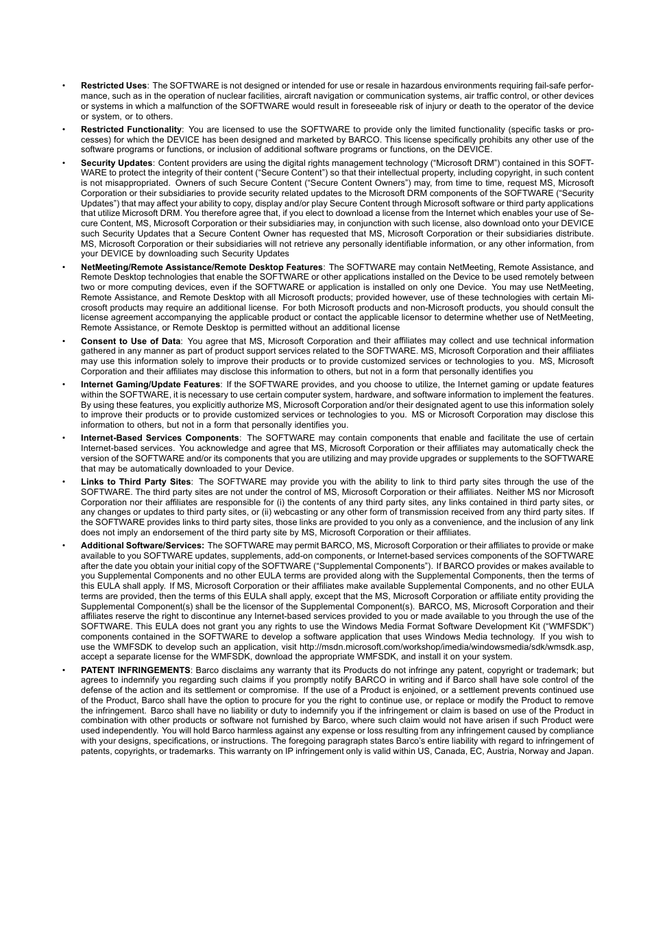 Barco ICON H250/400 R9010510 User Manual | Page 5 / 154