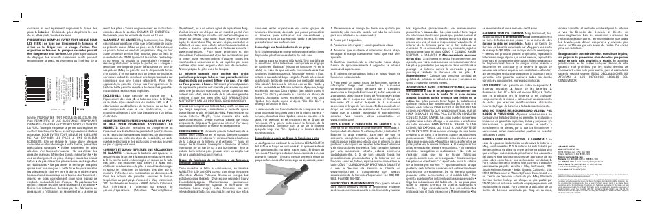 Maglite LED 3rd GEN flashlight User Manual | Page 2 / 2