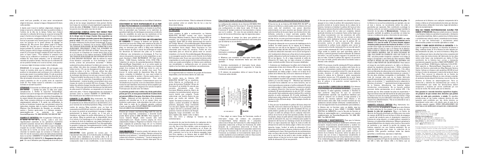 Maglite 100-S2DX6 User Manual | Page 2 / 2