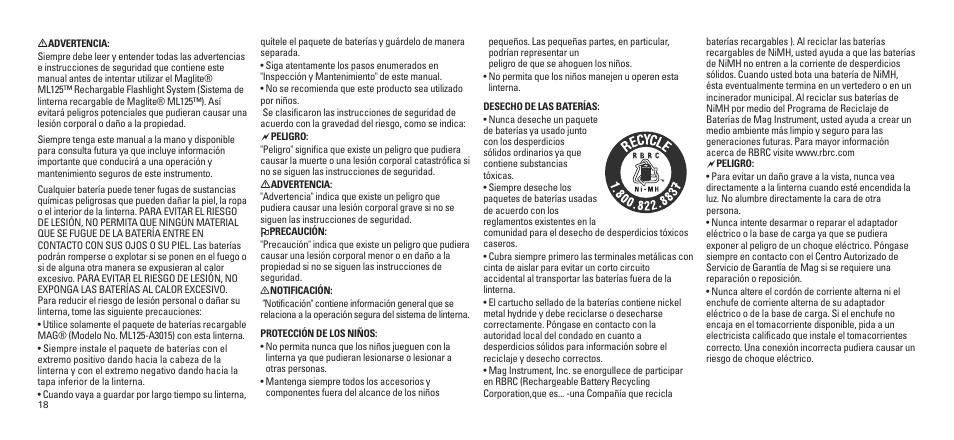Maglite ML125-33014 User Manual | Page 19 / 26