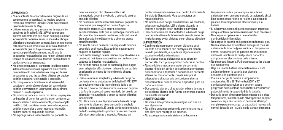 Maglite ML125-33014 User Manual | Page 20 / 26