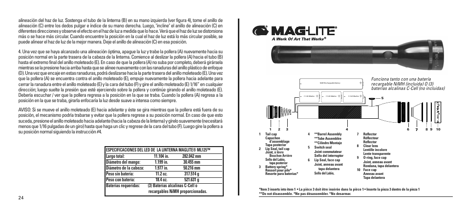 Maglite ML125-33014 User Manual | Page 25 / 26