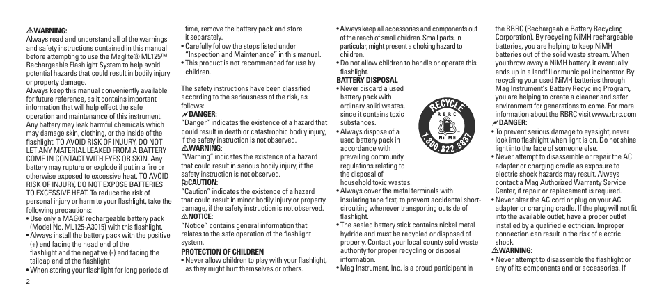 Maglite ML125-33014 User Manual | Page 3 / 26