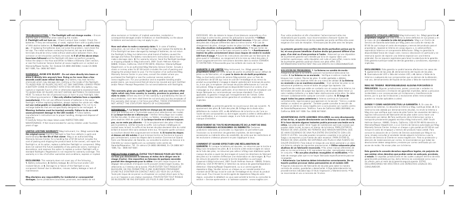 Maglite XL100-S3016 User Manual | Page 2 / 2