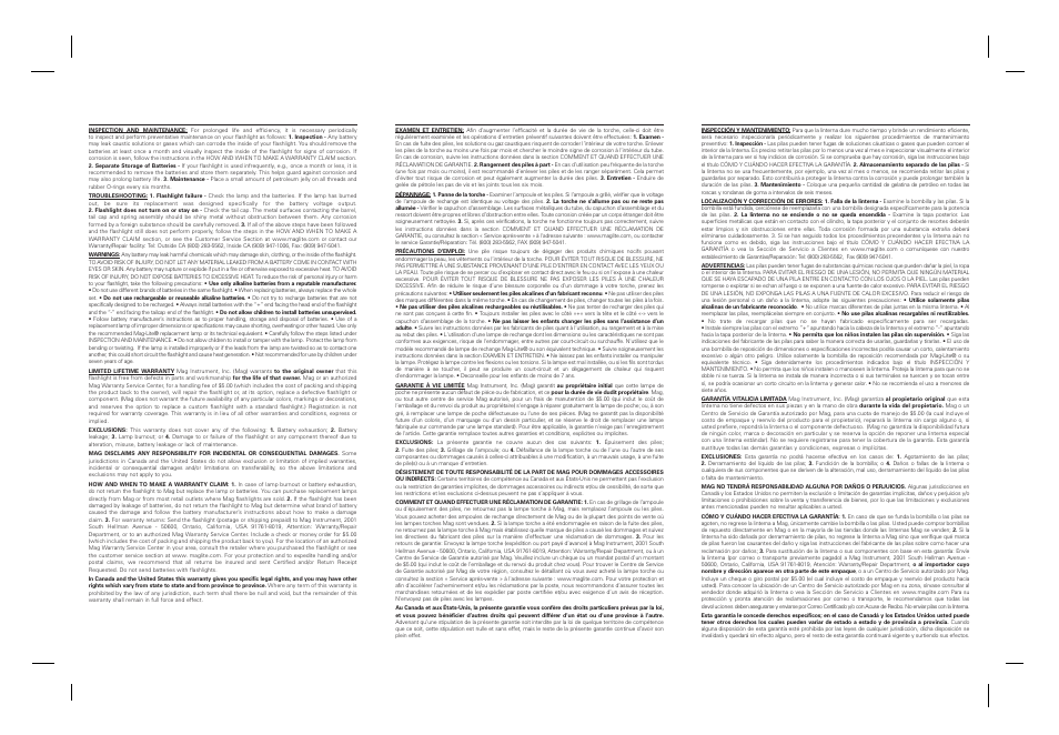 Maglite Mini MAGLITE® 2-Cell AAA Flashlight User Manual | Page 2 / 2