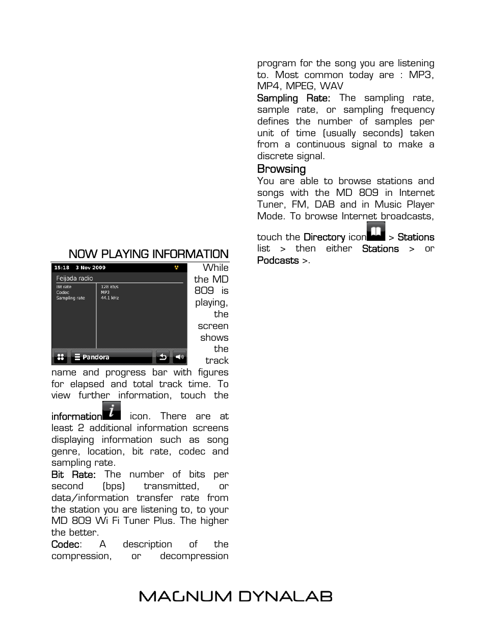 Magnum Dynalab MD-809T User Manual | Page 11 / 27