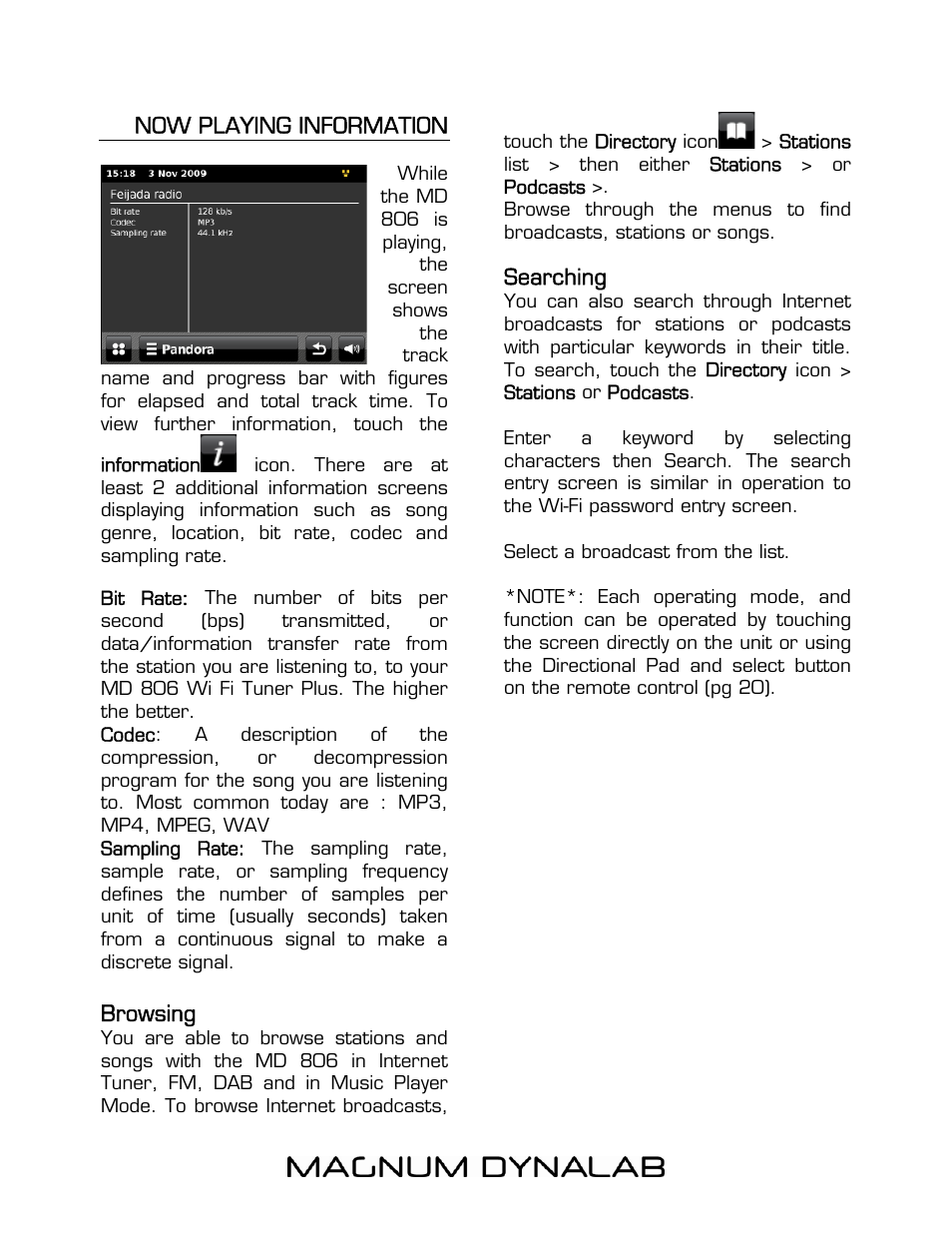 Magnum Dynalab MD-806T User Manual | Page 10 / 28