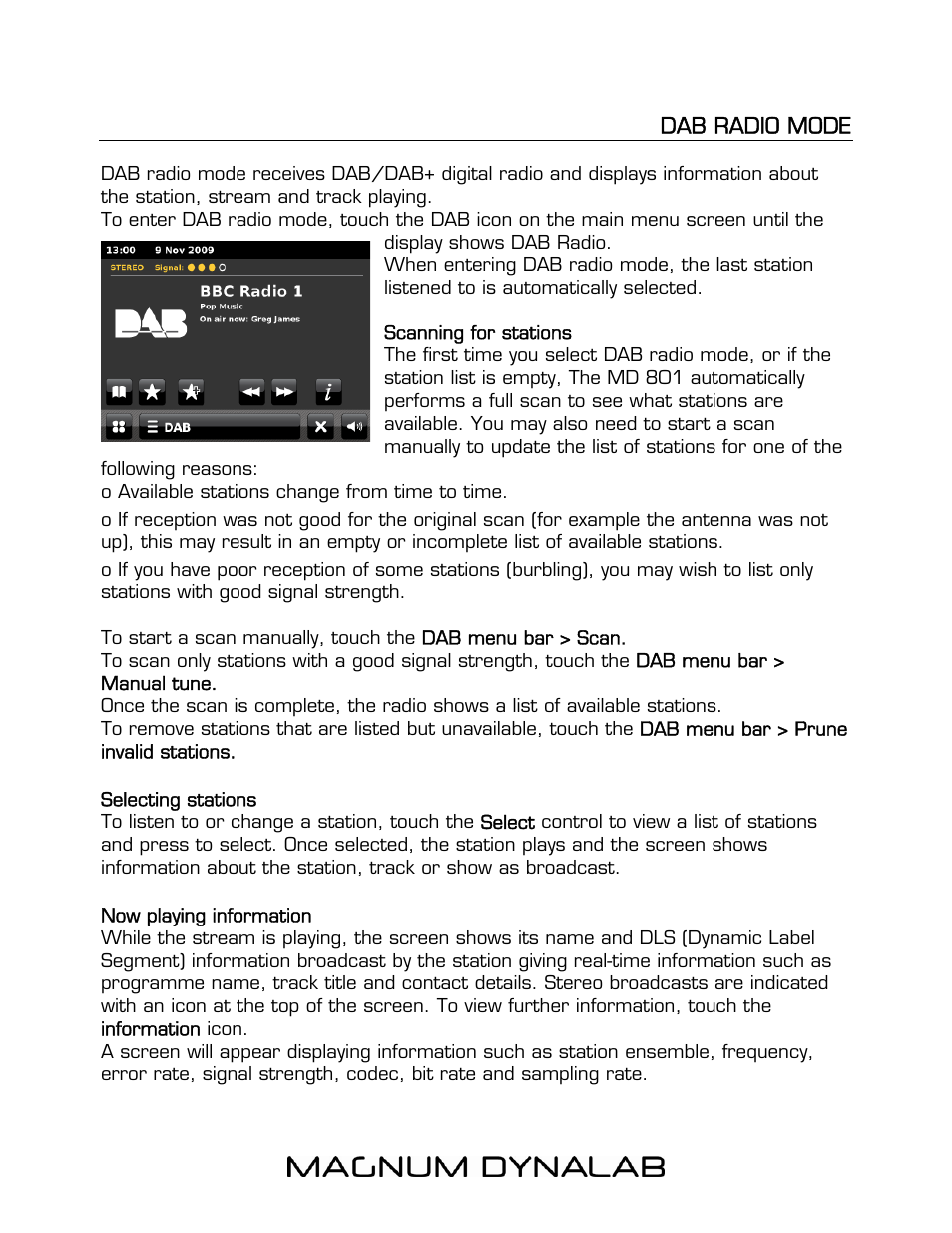 Magnum Dynalab MD-806T User Manual | Page 17 / 28