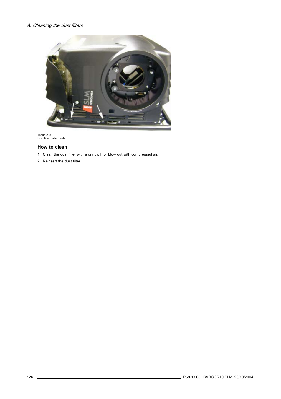Barco R9010010 User Manual | Page 130 / 137