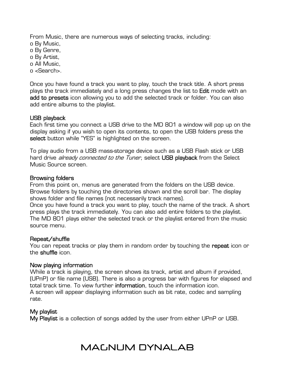 Magnum Dynalab MD-801 User Manual | Page 18 / 29
